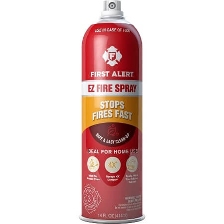 Best Small and Portable Fire Extinguisher: First Alert EZ Fire Spray, Extinguishing Aerosol Spray