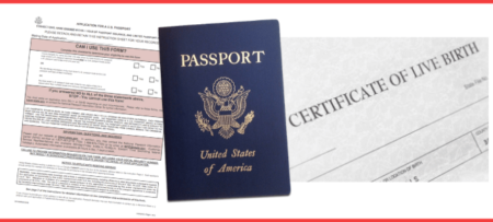 Safe deposit box passport and original certificate of live birth
