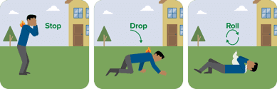 how to stop, drop and roll