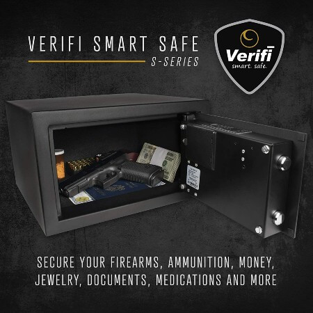biometric gun safe with an FBI-certified scanner