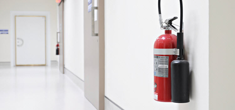 fire extinguisher in office