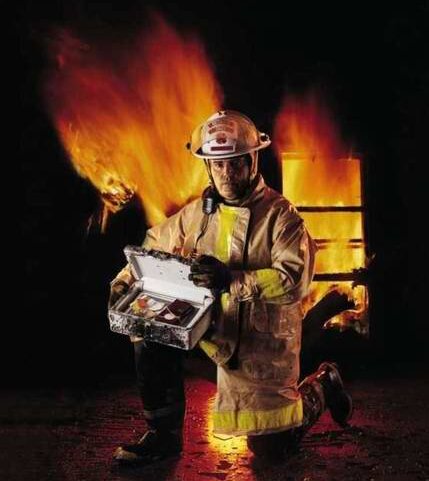 fireproof safe carry by firefighter