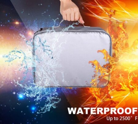 multilayer water fire resistant document bag